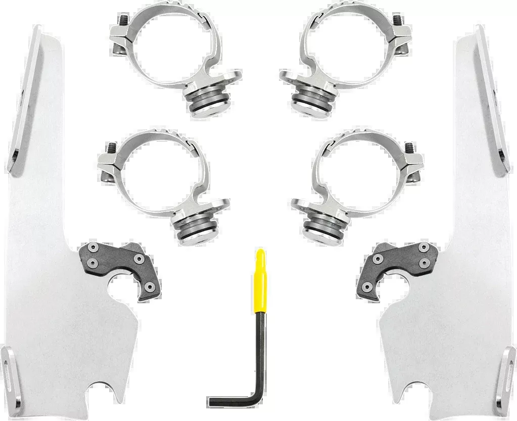 MEMPHIS SHADES Fats/Slim Windshield Trigger Lock Complete Mount Kit - XL