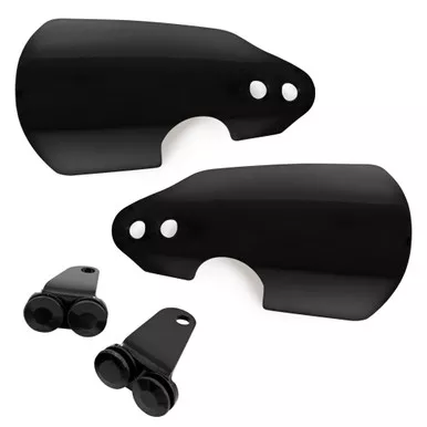 Memphis Shades Hand Guards for 2012 - 2017 FLSTF Fat Boy - Black Opaque