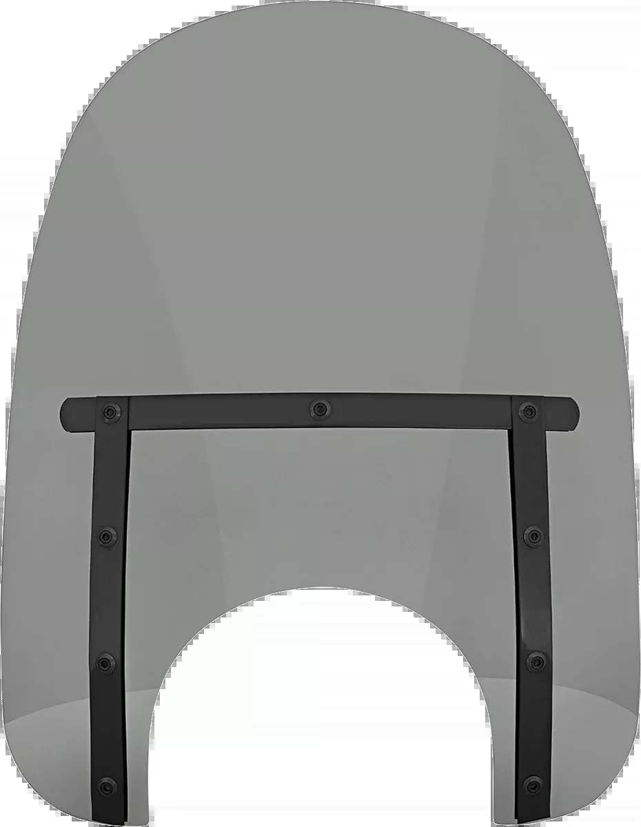 MEMPHIS SHADES Memphis Slim Windshield - 17" - 9" Headlight Cutout - Night ShadesBlack Smoke MEB42212