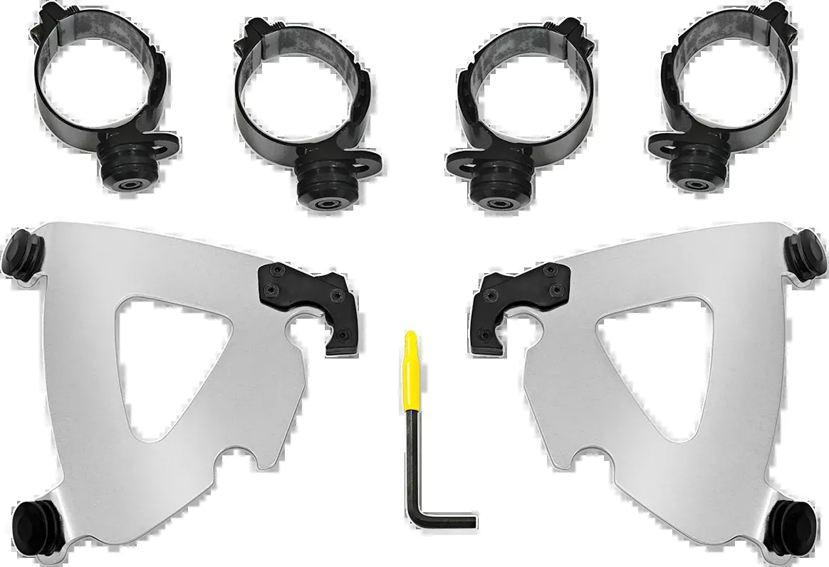 MEMPHIS SHADES Road Warrior Mounting Kit – Polished – FLSB/FXLRS MEK2043