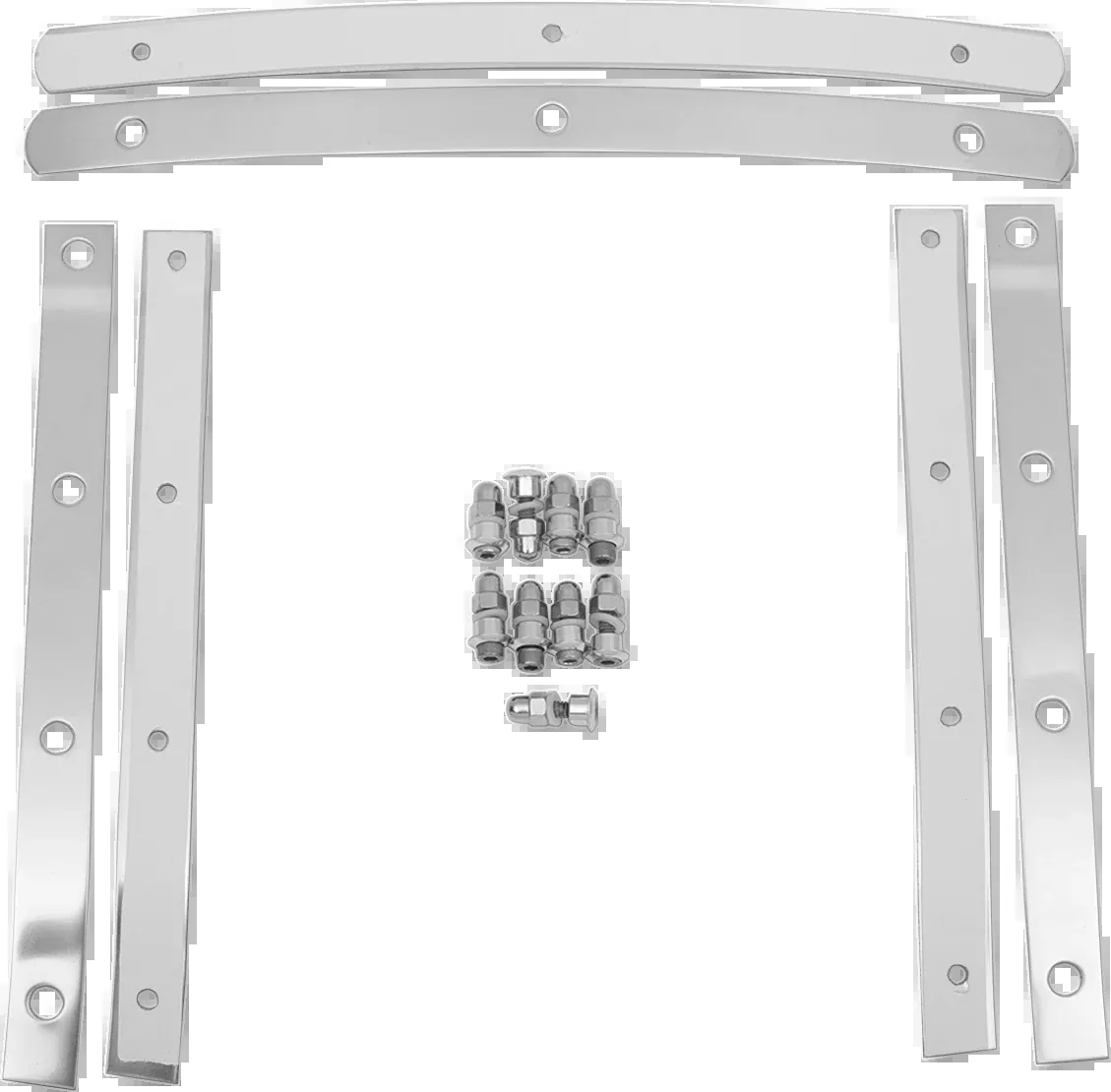 MEMPHIS SHADES Slim Windshield Hardware Straps – Stainless Steel MEM0914