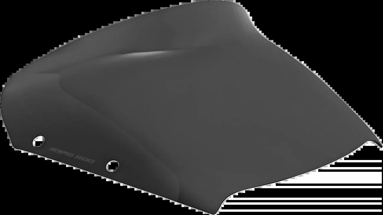MEMPHIS SHADES Spoiler Windshield – 4″ – Dark Black Smoke – FLHX MEP88810