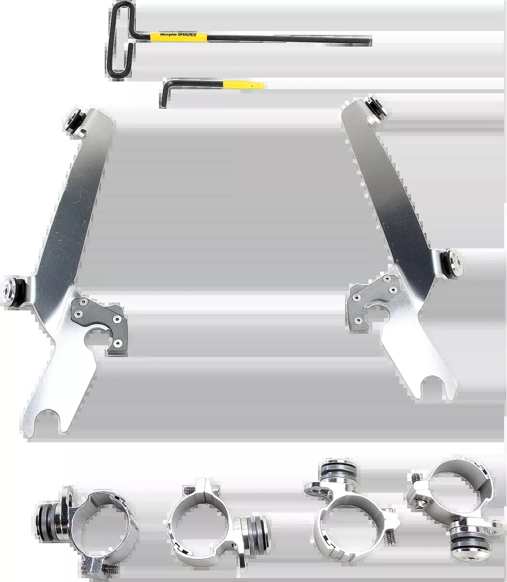 MEMPHIS SHADES Sportshield Trigger-Lock Mounting Kit – Polished – XL883 MEK2000