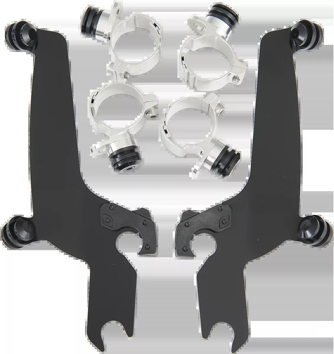 MEMPHIS SHADES Trigger Lock Sportshield Mounting Kit – Black – Kawasaki/Yamaha MEB8934