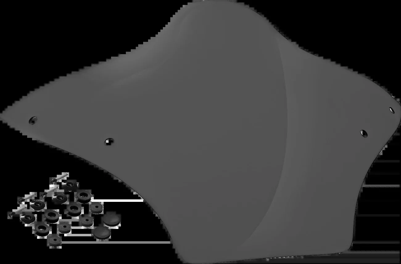 MEMPHIS SHADES Windshield - BRL Race Bubble - Dark Smoke - FLTRX - MBR100310