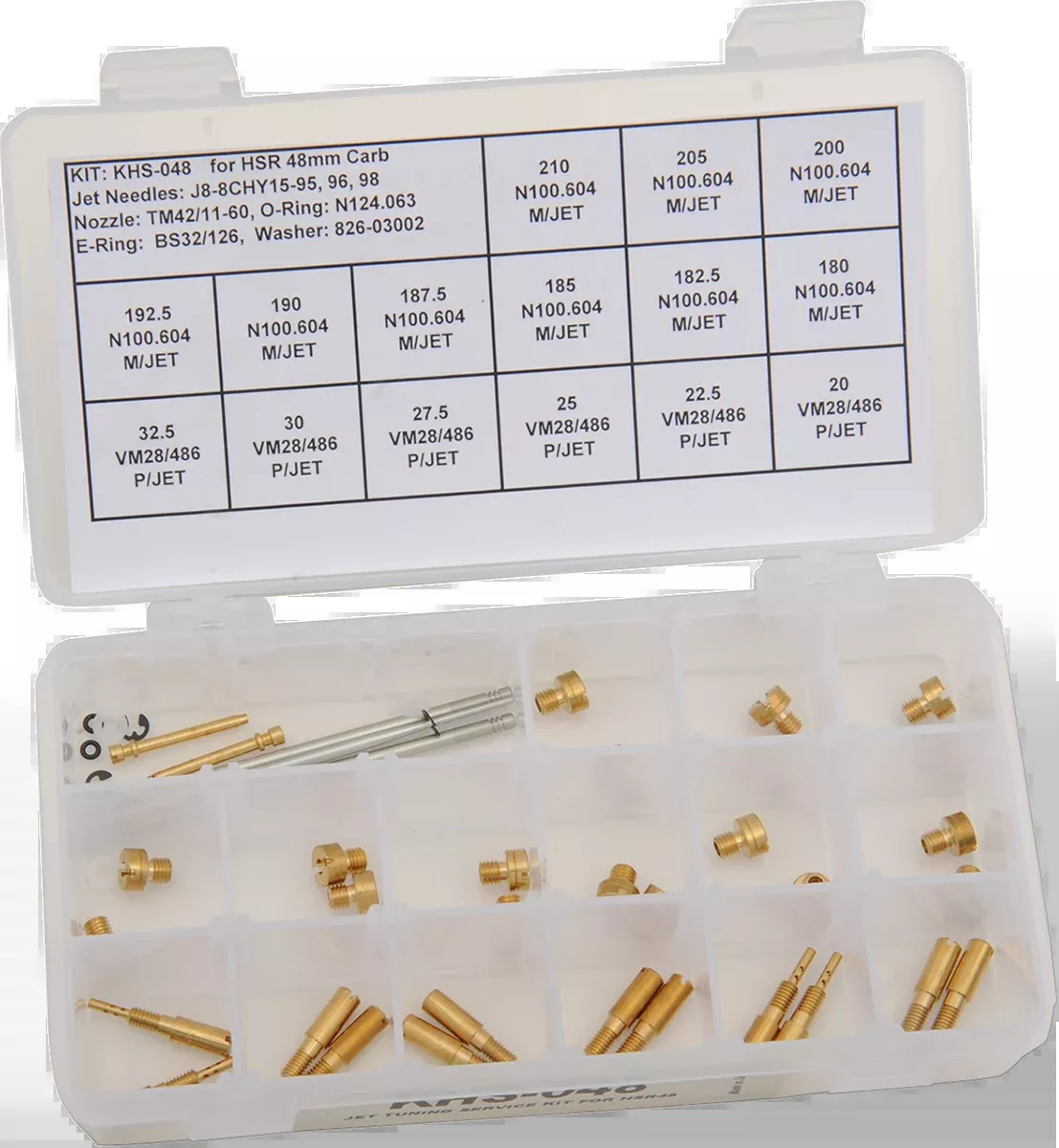 Mikuni HSR48 Brass Carburetor Jet Assortment Kit fits Harley Davidson