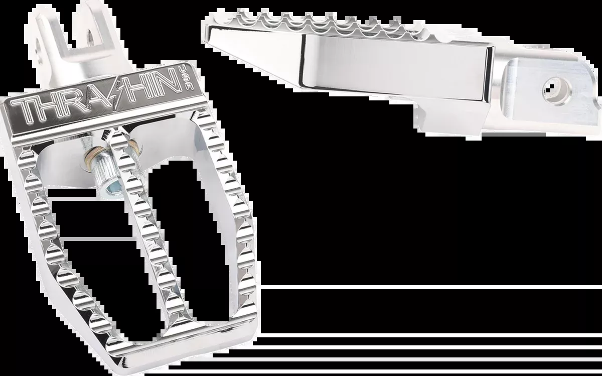 Militant Footpegs - Front - Chrome