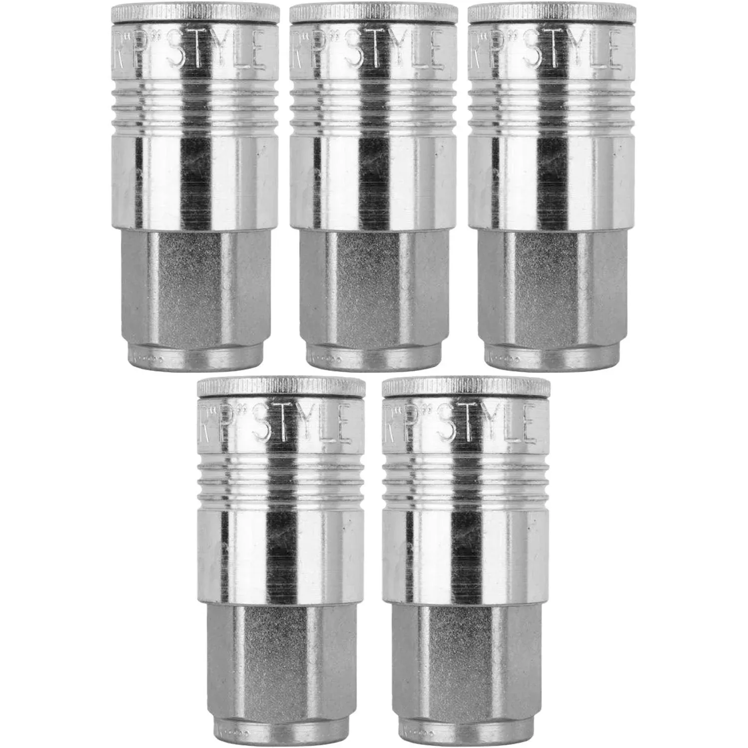 Milton 1805 3/8″ FNPT P Style Coupler, 60 SCFM 300 PSI, Pack of 5