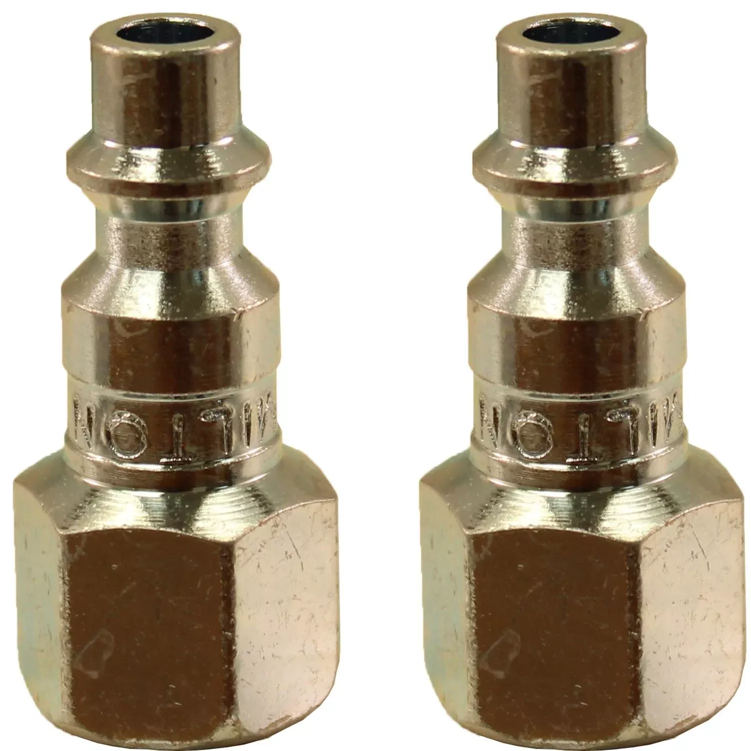 Milton 728 1/4" FNPT M Style Plug, 40 SCFM 300 PSI, Pack of 2