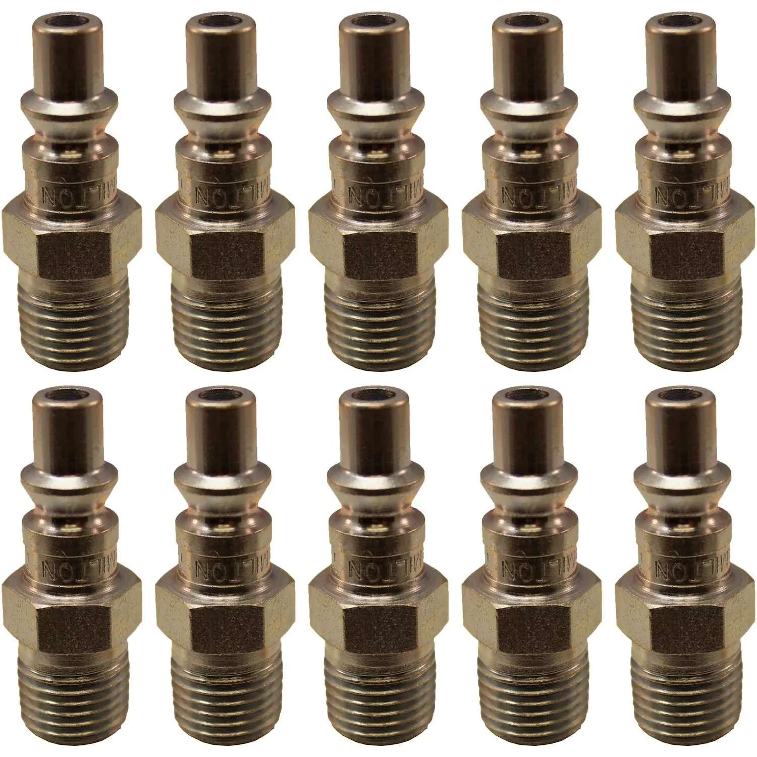 Milton 777 1/4″ MNPT A-Style Plug, 34 SCFM 300 PSI, Pack of 10
