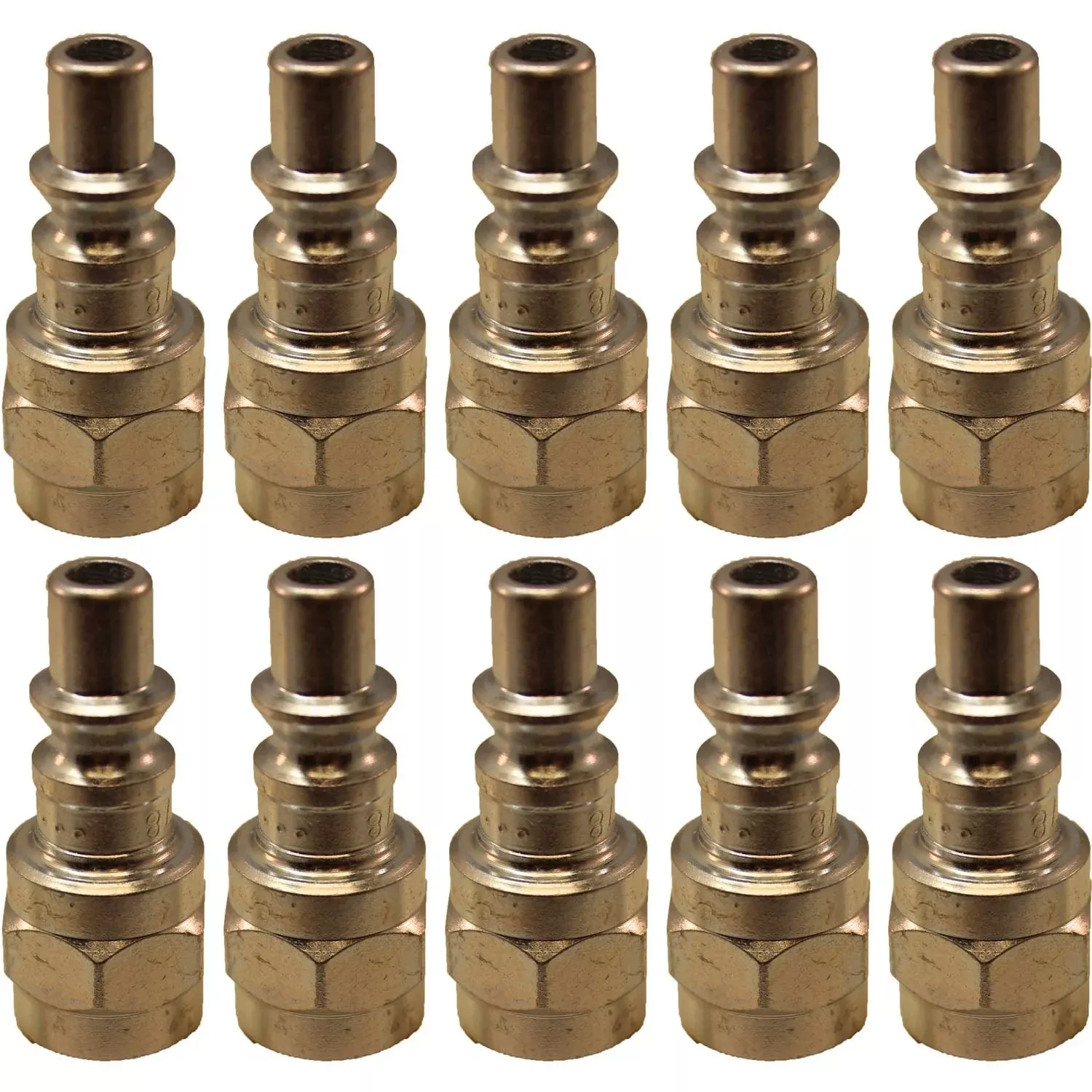 Milton 778 1/4" FNPT A-Style Plug, 34 SCFM 300 PSI, Pack of 10