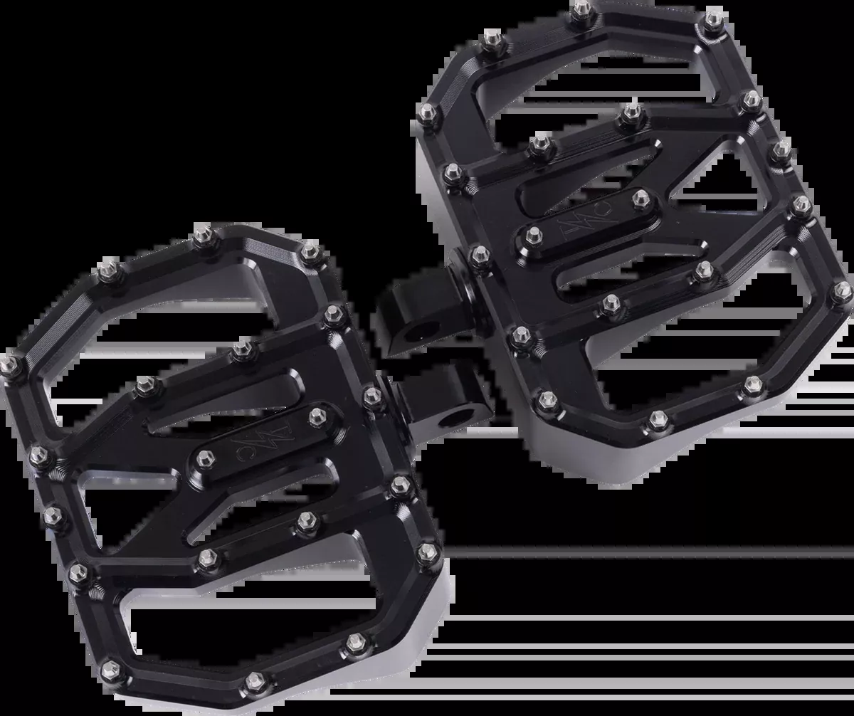 Mini Aggressor Floorboards - Black - Rear