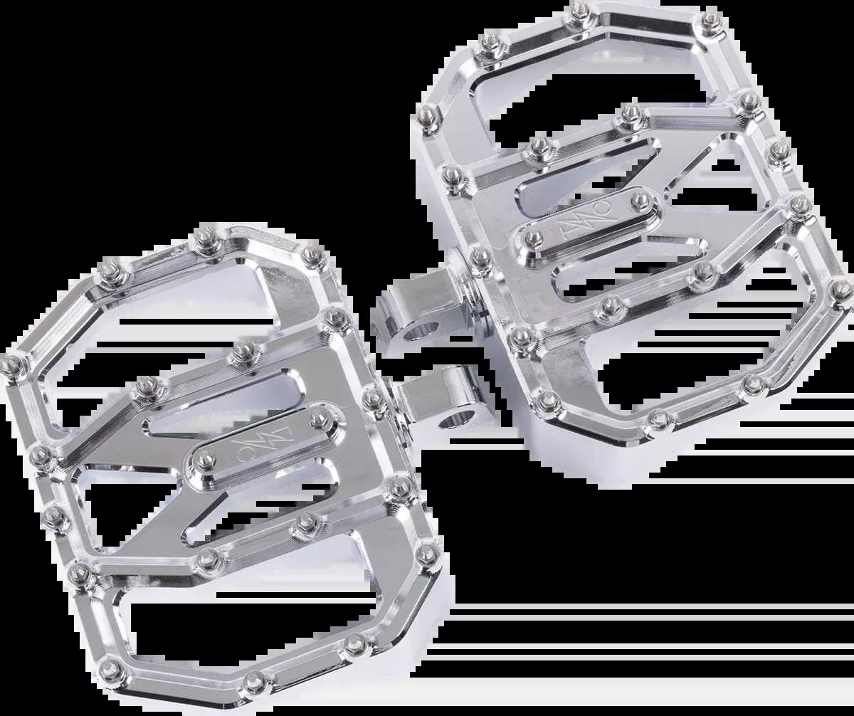 Mini Aggressor Floorboards - Chrome - Rear