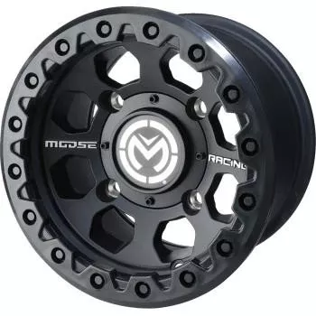 Moose Utility 23X Series Front ATV/UTV Wheel - 12x7 - 4/156 - 4+3 - Black