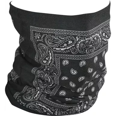 Motley Tube Fleece Lined Black Paisley