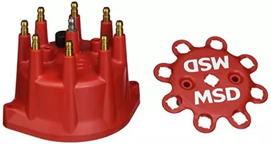 MSD 8431 Red Distributor Cap for Chevrolet Small Block V8 Engines