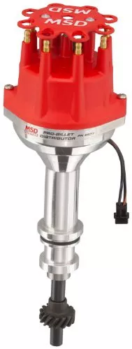 MSD 8577 Pro-Billet Small Cap Distributor with Iron Gear