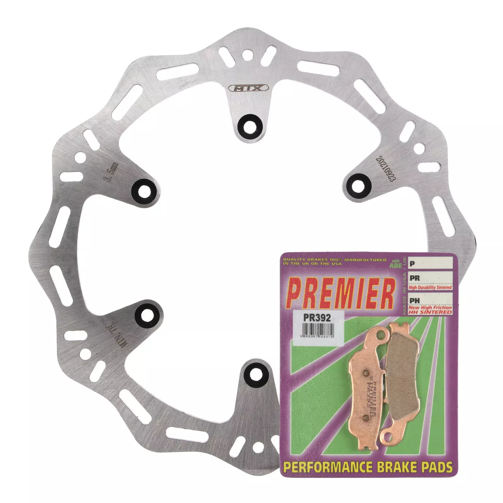 MTX Hornet Disc & Premier Pad Front Kit – Yamaha