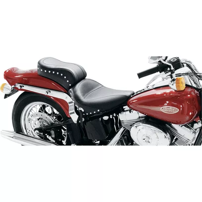 Mustang 75076 Studded Standard 2-up Seat Harley Softail 00-05 FXST 00-07 FLST