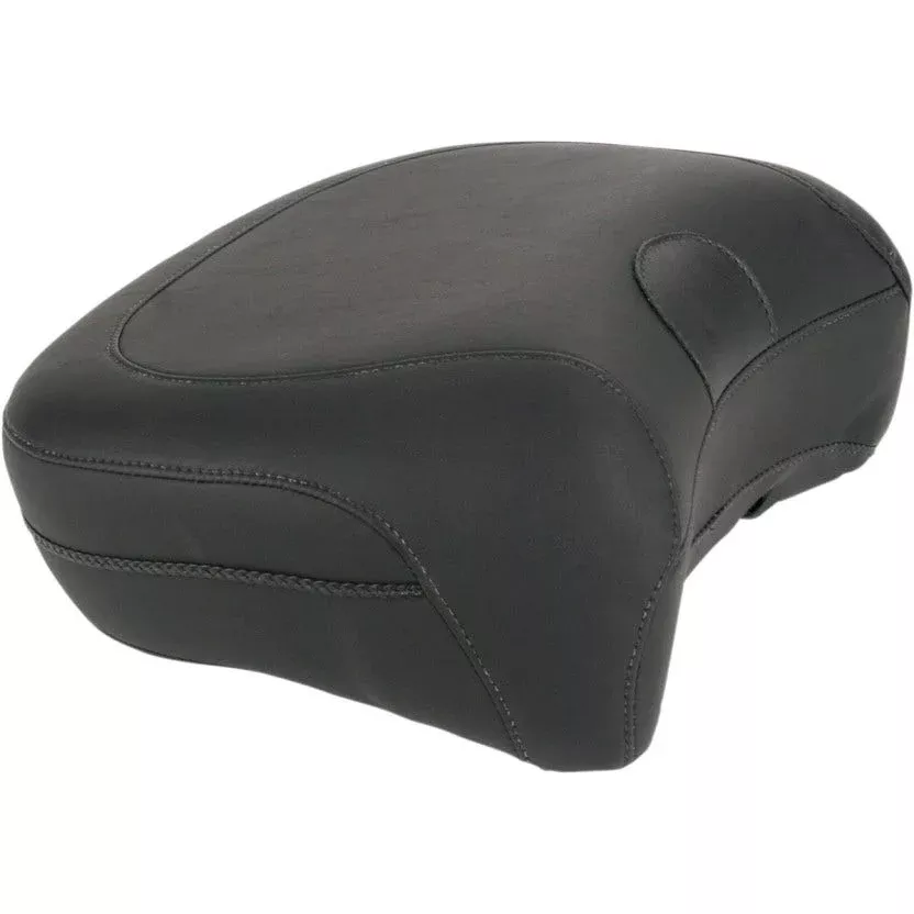 Mustang 79110 Black Vintage Recessed Rear Passenger Pillon Pad Seat Harley 97-20
