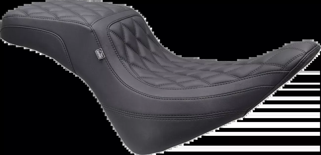 Mustang One-Piece/2-Up Squareback Seat - Double Diamond - Black Stitch - FXBR '23-'25 - 86006