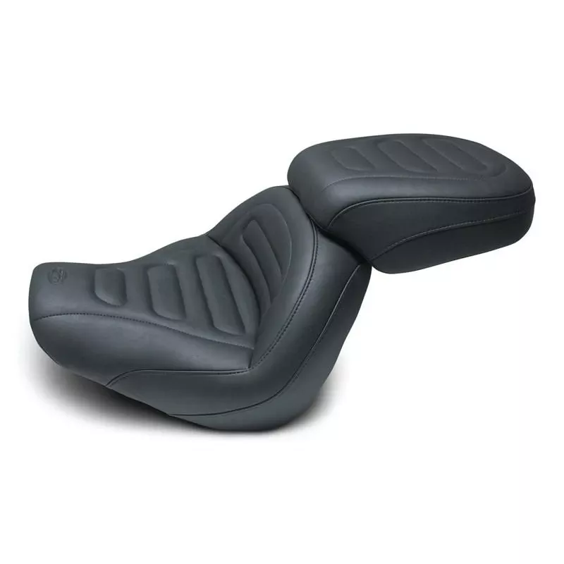 Mustang Seats Pillion for Touring Solo Seat for Harley Davidson 2018-Up Fatbob Models - Front Seat Sold Separately