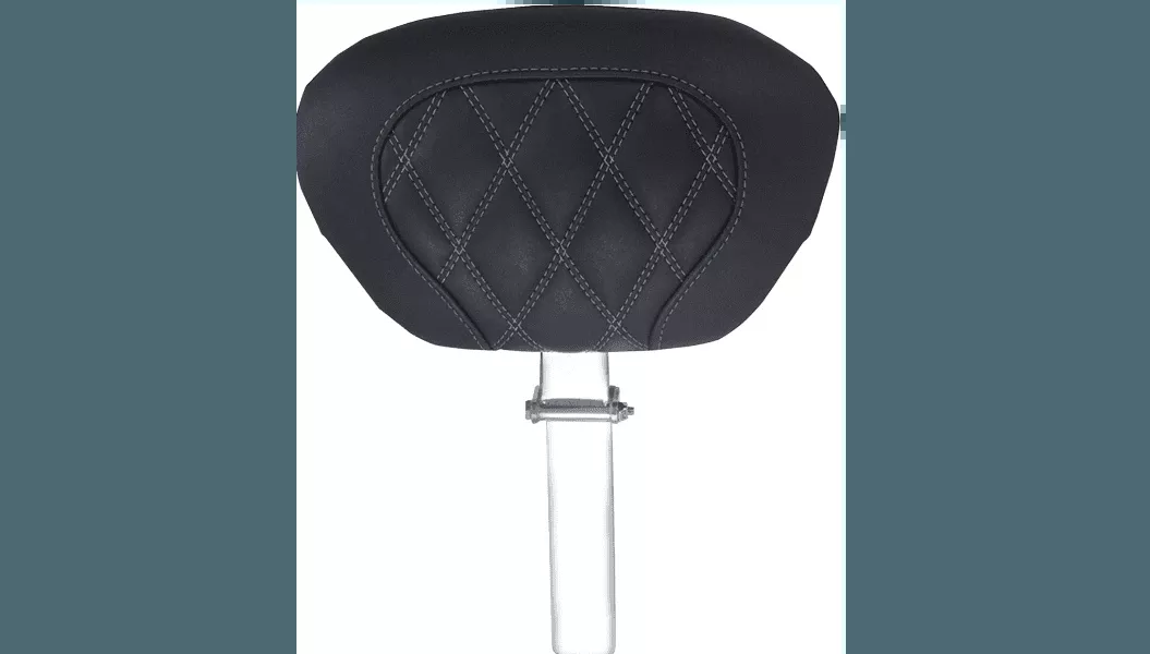 Mustang Super Touring Driver Backrest with Double Diamond Stitching for '08-25 Harley Davidson Touring and Trike Models (Select Stitching Color) Not for '24-Up FLHX, FLTR Models