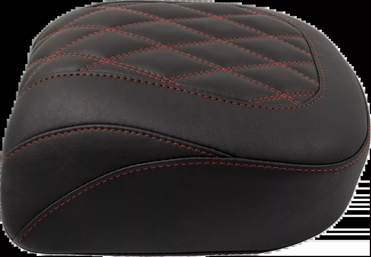 Mustang Wide Tripper Seat - Passenger - Dark Cherry Stitching - FLT/FLH '23-'25 - 88511DC