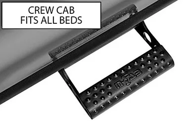 n-FAB N164RKRCCS4 Textured Black RKR Step System : Cab Length
