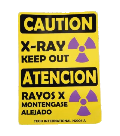 N2904A – X-RAY KEEP OUT SAFTY SIGN ENGLISH/SPANISH