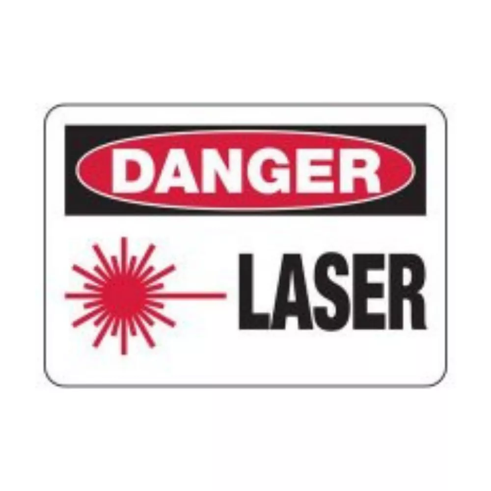 N2904M - DANGER LASER SAFETY SIGN E/F