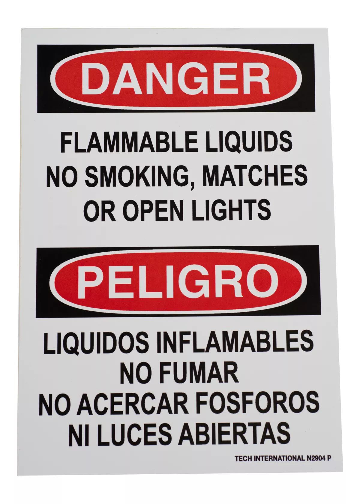 N2904P - FLAMMABLE LIQUIDS E/S