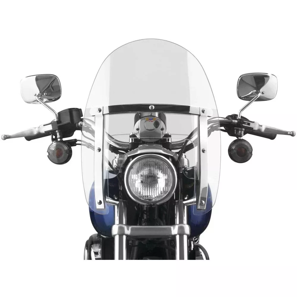 National Cycle Clear Ranger Heavy Duty Windshield With Black Mount Kit, Fixed Forks For Honda CMX1100 2021-2022