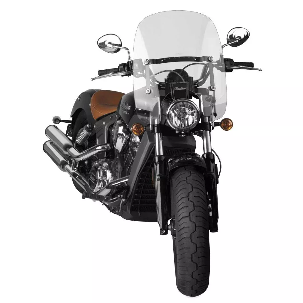 National Cycle Clear Spartan Quick Release Windshield With Mount Kit, Straight Forks