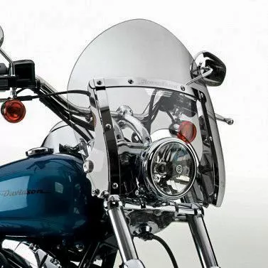 National Cycle Clear SwitchBlade Shorty Quick Release Windshield With Mount Kit, Straight Forks For Harley FXDWG 2006-08,2010-17