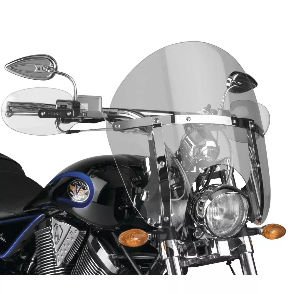 National Cycle Gray SwitchBlade Chopped Quick Release Windshield With Mount Kit, Straight Forks For Honda VT1300CR 2010-16