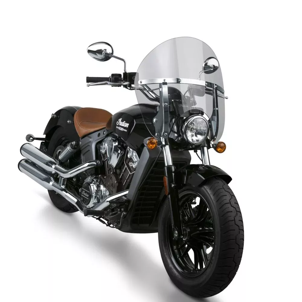National Cycle Light Gray SwitchBlade Chopped Quick Release Windshield With Mount Kit, Straight Forks