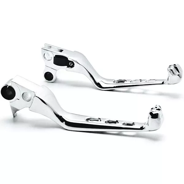NEW Chrome Skull Motorcycle Hand Levers Front Hand Controls for Harley Davidson