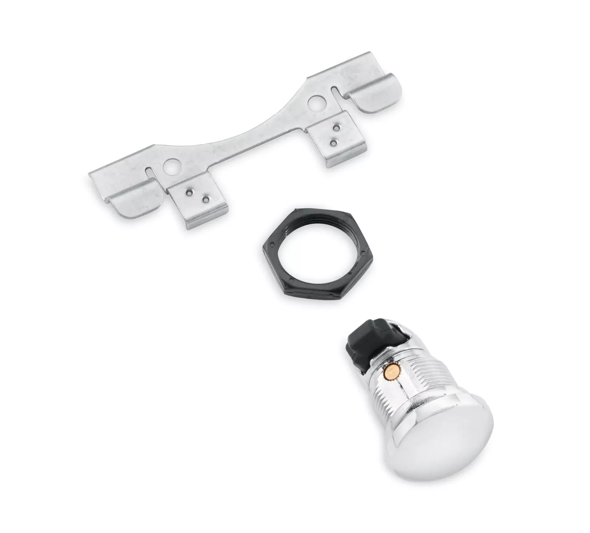 New – Smooth Push-Button Fuel Console Door Release – Chrome