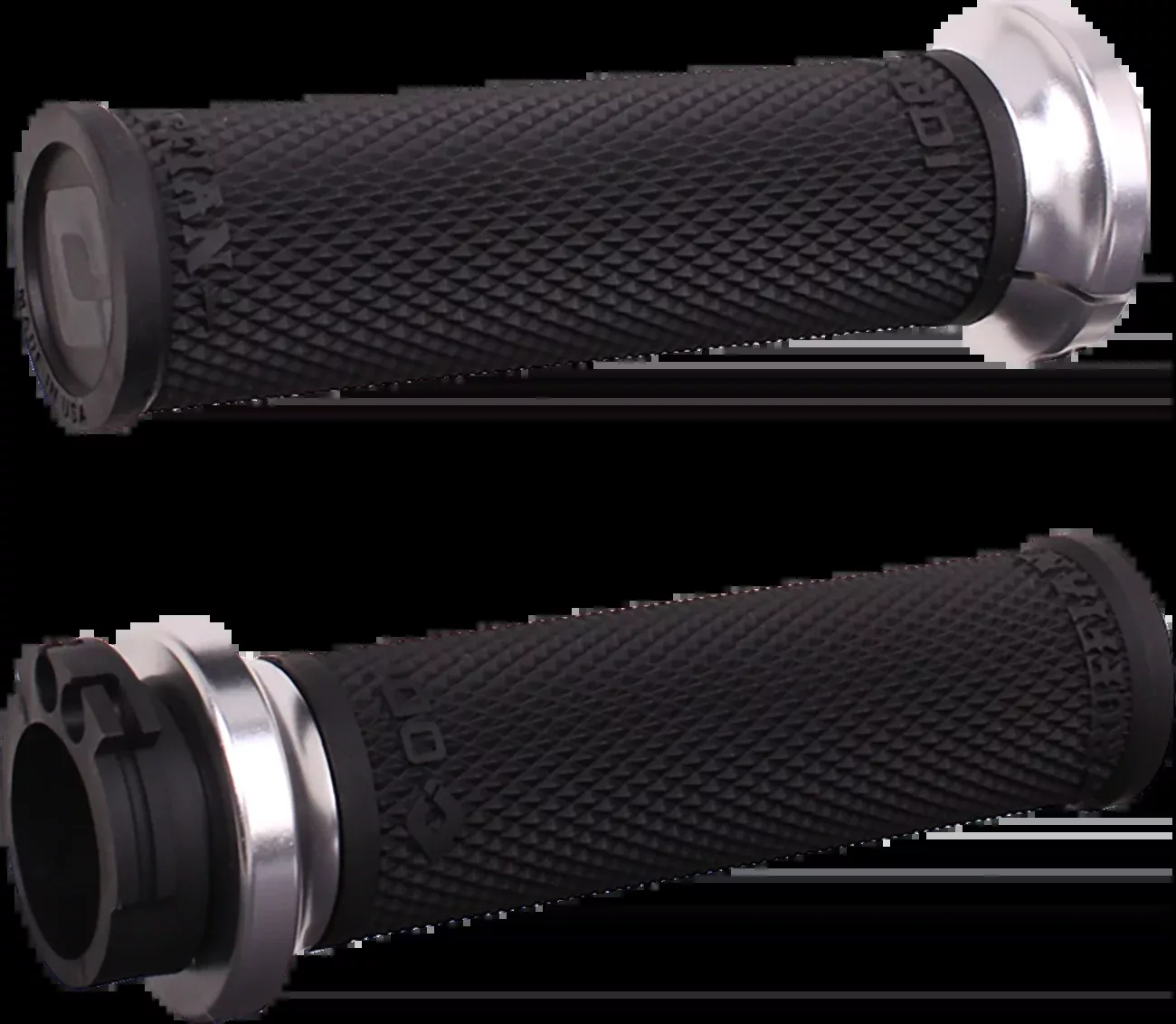 ODI Ruffian Lock-On Street Grips - Cable - Black/Silver - V30HCWB-S