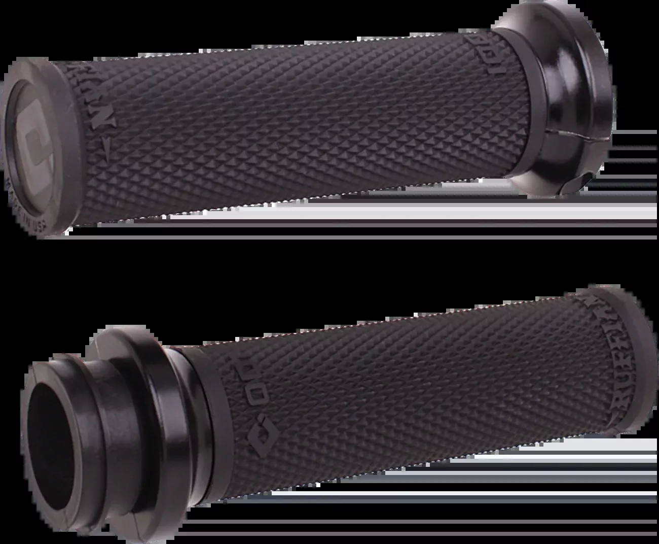 ODI Ruffian Lock-On Street Grips - TBW - Black/Black - V30HTWB-B