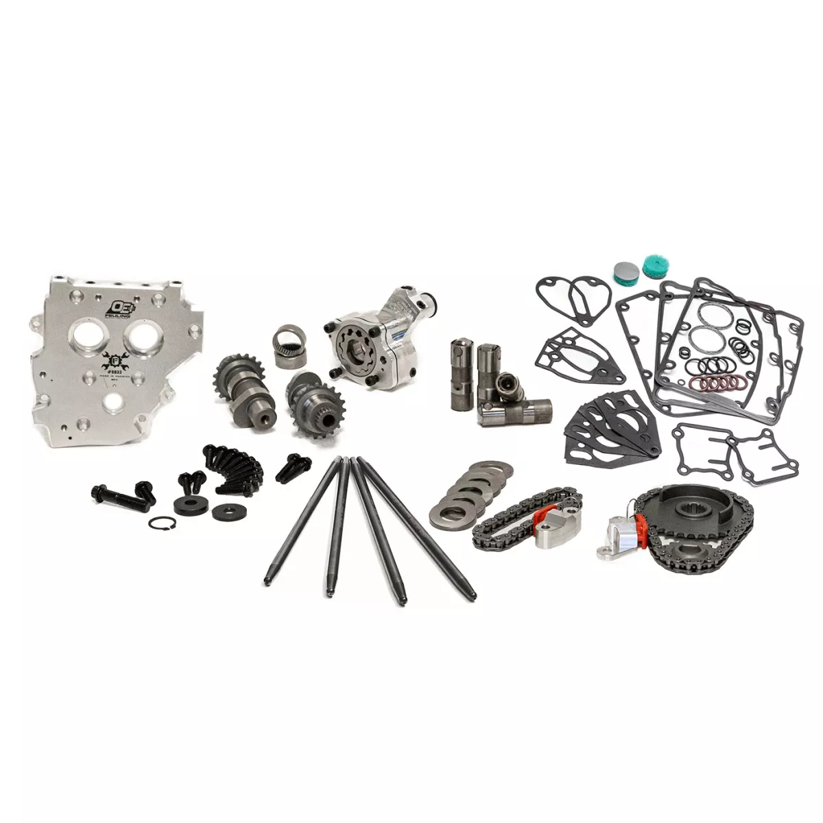 OE+ CAMCHEST KIT w/ONE PIECE PUSHRODS