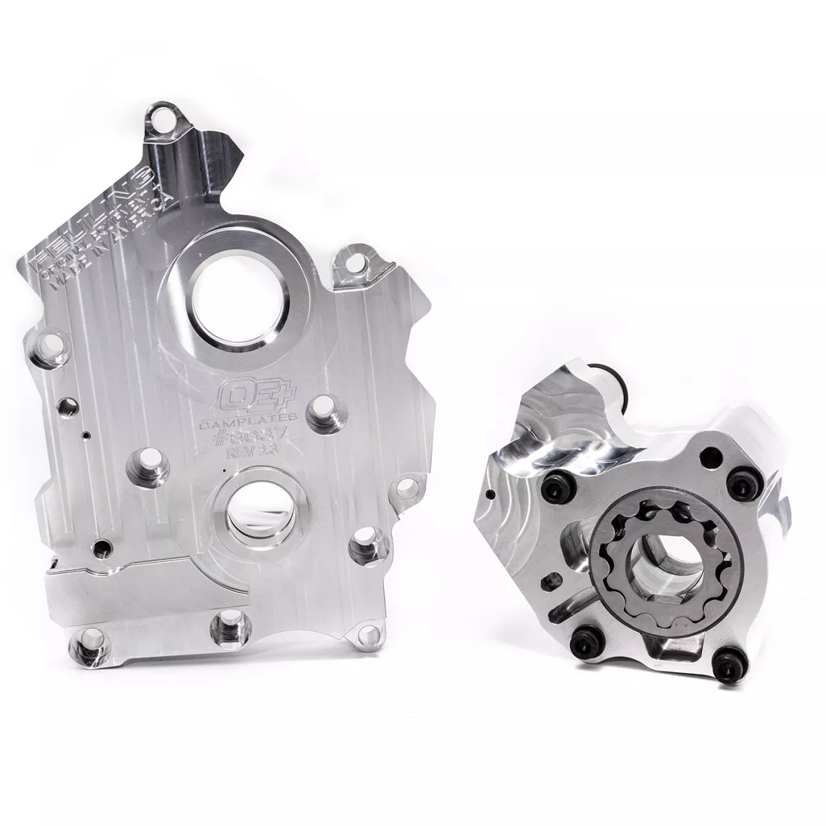 OE+ OIL PUMP & CAMPLATE KIT, CENTER/WATER COOLED ENGINES