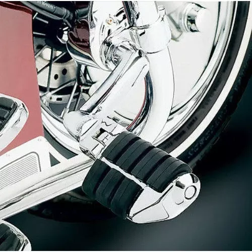 Offset Longhorn Dually Highway Footpegs w/Quick Clamp Front 1.5' ChromKuryakyn