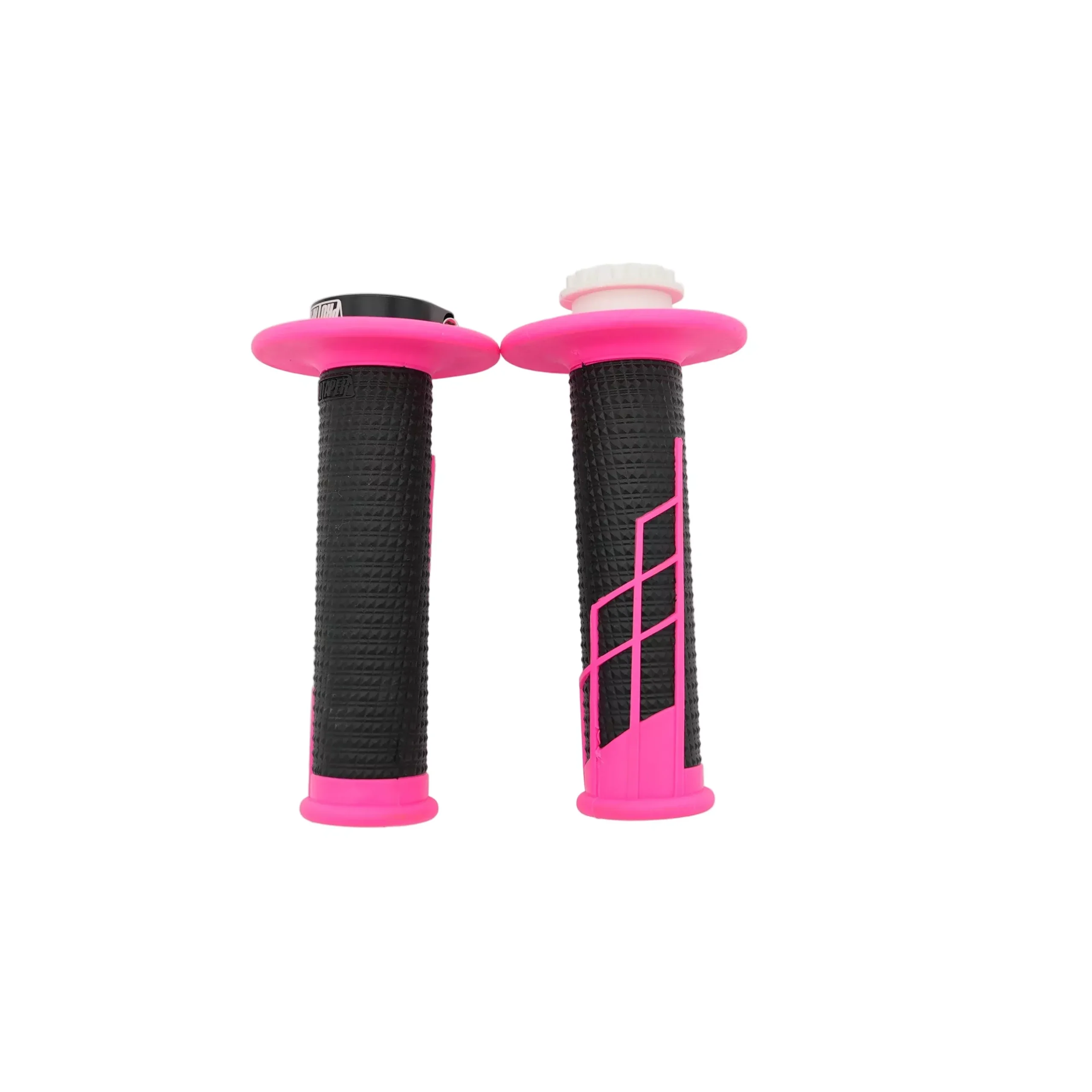 Open Box – ProTaper Neon Pink/Black Clamp-On 1/2 Waffle Grips #1