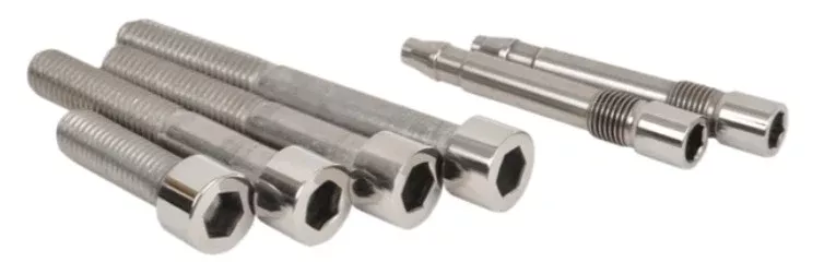 Overstock - Socket Head Front Caliper Polished Stainless Mount Kit