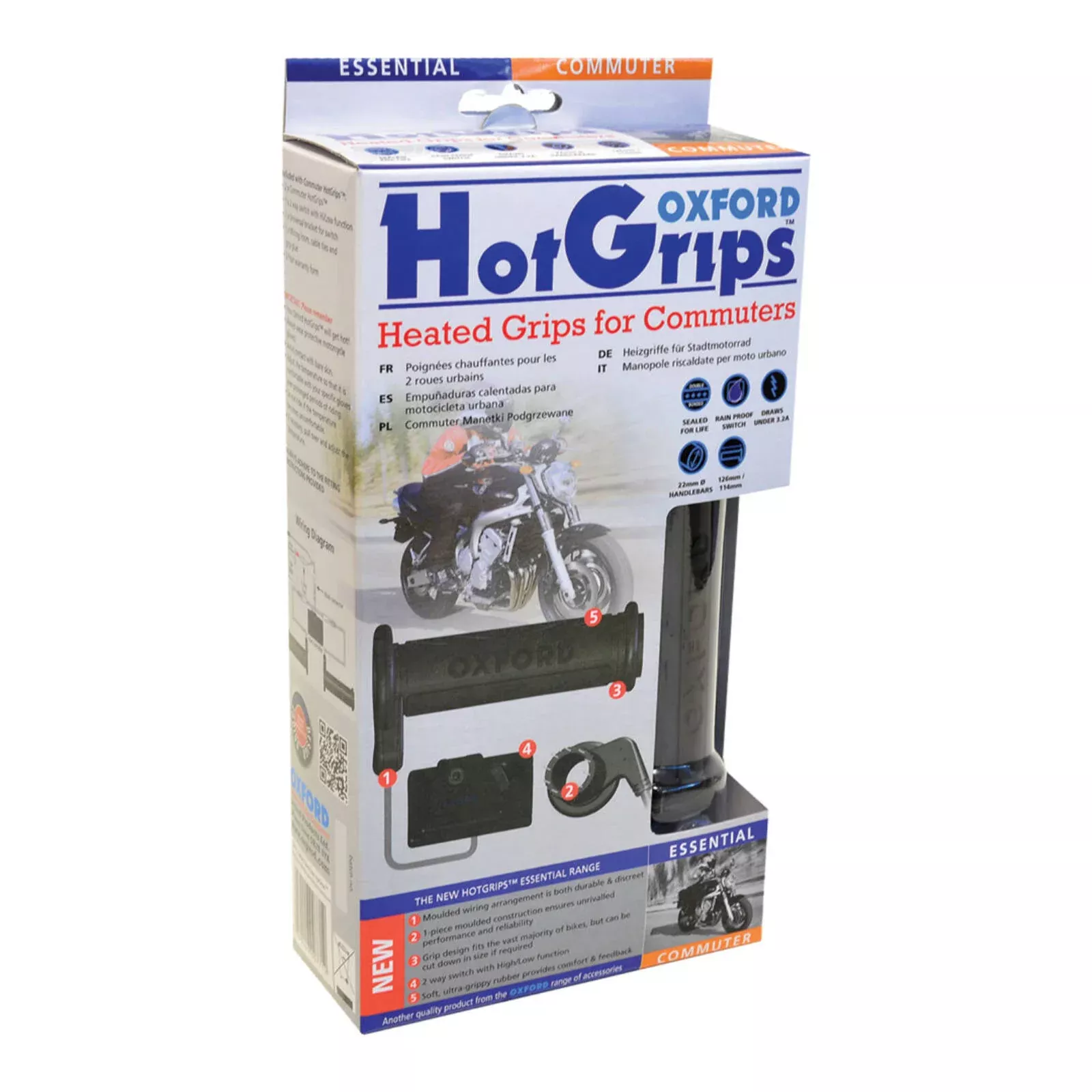 Oxford HotGripsEssential Commuter & Handlebar Switch