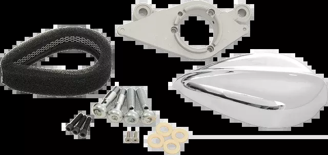 Paughco Chrome Tear Drop Air Cleaner Kit for 1988-2017 Harley Davidson Models