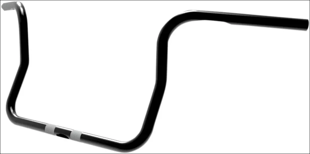 Paul Yaffe 51530510BK Black 10" Rise 1" Classic Bagger Apes Handlebars 99-18 FL