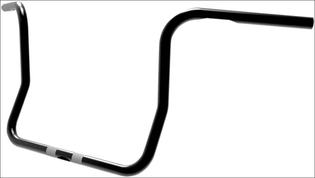 Paul Yaffe 51530512BK Black 12" Rise 1" Classic Bagger Apes Handlebars 99-18 FL